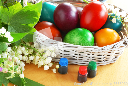 Image of Colorful Easter eggs