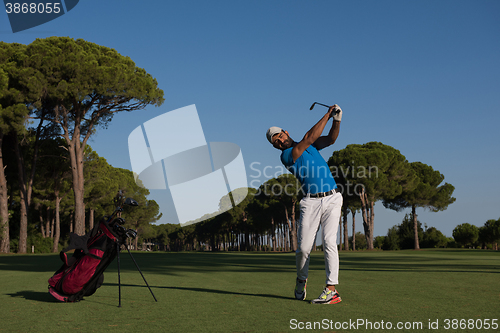 Image of golf player hitting shot