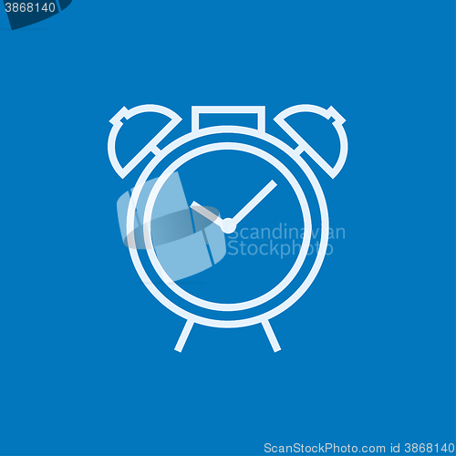 Image of Alarm clock line icon.