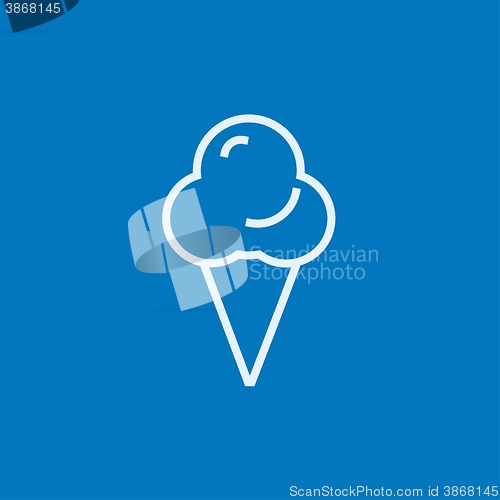 Image of Ice cream line icon.