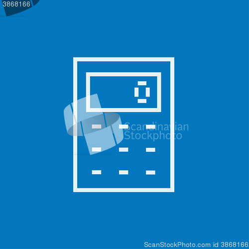 Image of Calculator line icon.