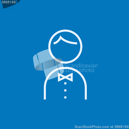Image of Waiter line icon.