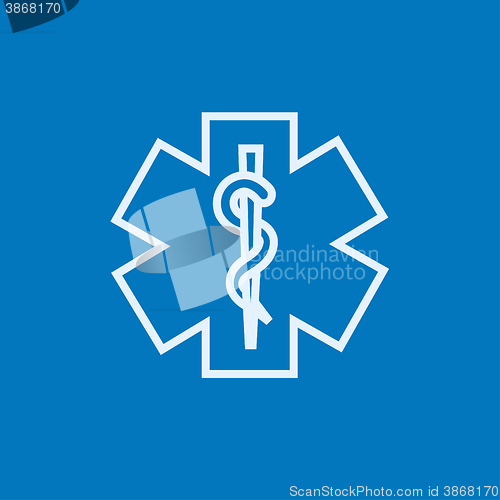 Image of Medical symbol line icon.
