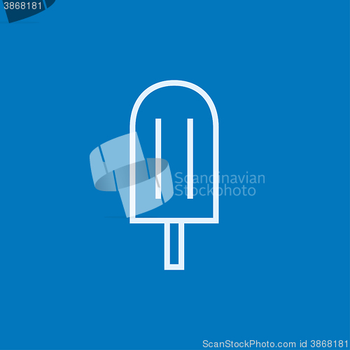 Image of Popsicle line icon.
