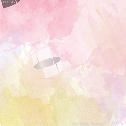 Image of Abstract vector hand-drawn watercolor background