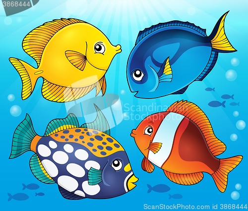 Image of Coral reef fish theme image 5