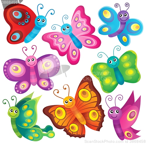 Image of Happy butterflies theme set 1