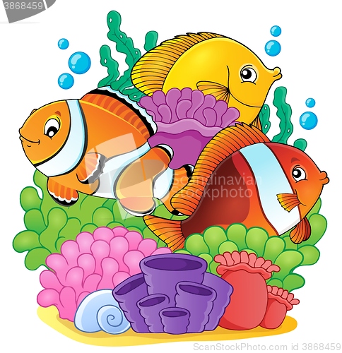 Image of Coral reef fish theme image 6