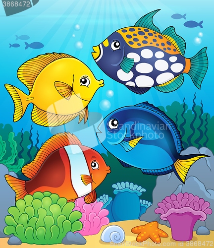 Image of Coral reef fish theme image 4