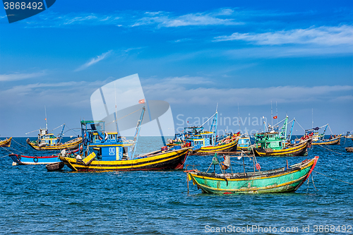 Image of Fishing boats in Vietnam