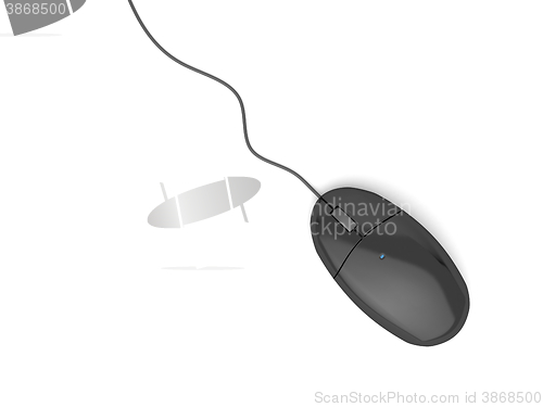 Image of Black computer mouse