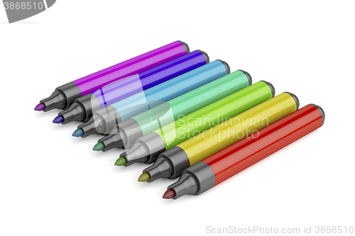 Image of Markers with different colors