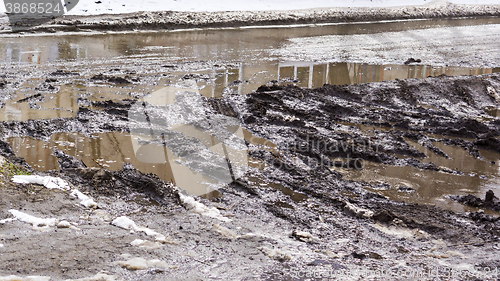 Image of Dirty broken road