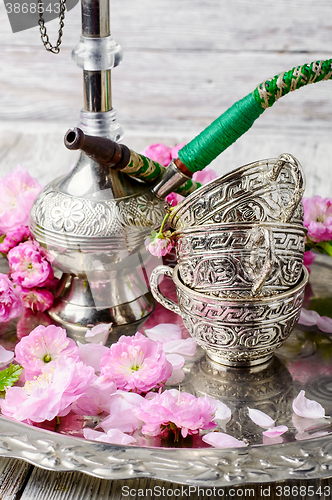 Image of Stylish Arabic hookah