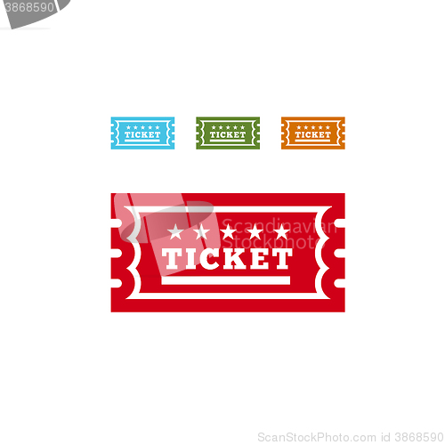 Image of Vector Vintage Ticket Icon