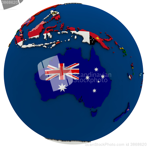Image of Political Australia map