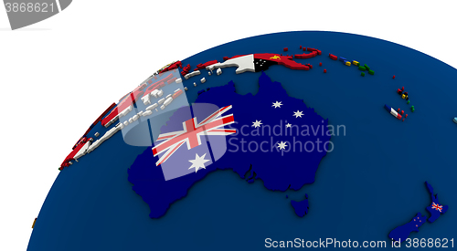 Image of Political Australia map