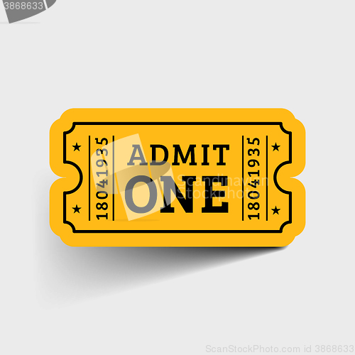 Image of Vector Vintage Ticket Icon