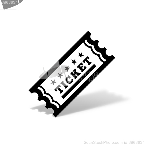 Image of Vector Vintage Ticket Icon