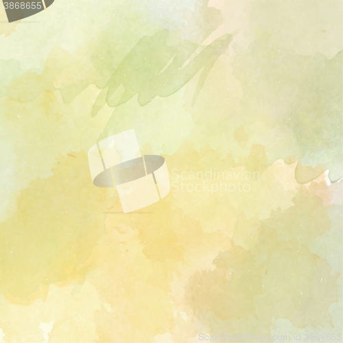 Image of Abstract vector hand-drawn watercolor background