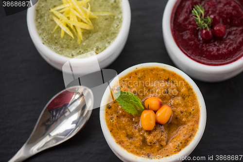 Image of Refreshing lemon cranberry seabuckthorn sorbet