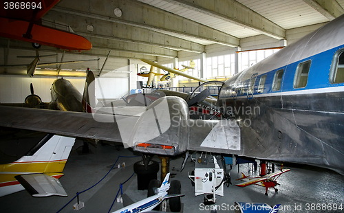 Image of Interior view of The Aviation Museum in Vantaa