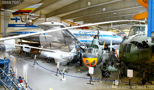 Image of Interior view of The Aviation Museum in Vantaa