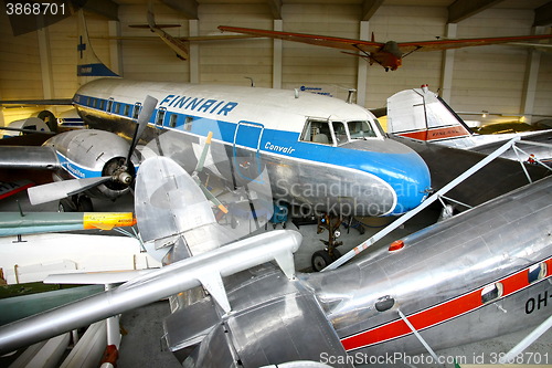 Image of Interior view of The Aviation Museum in Vantaa