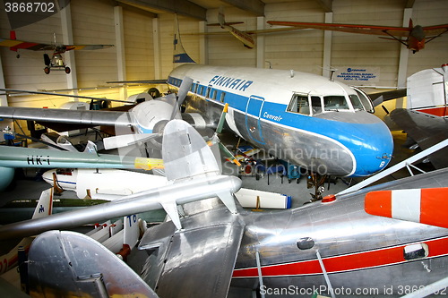 Image of Interior view of The Aviation Museum in Vantaa