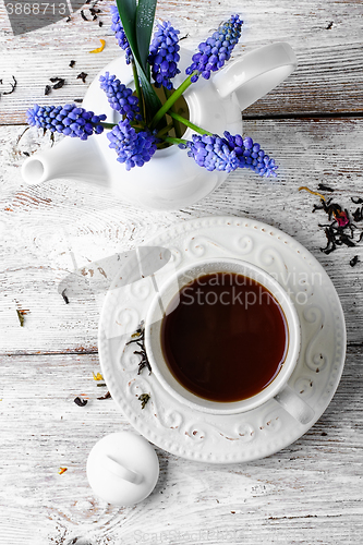 Image of Ceramic cup with tea