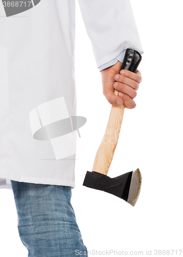 Image of Evil medic holding a small axe