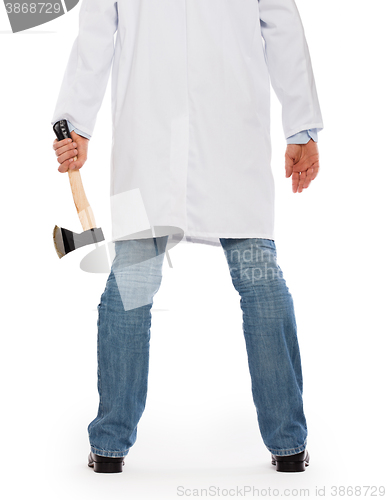 Image of Evil medic holding a small axe