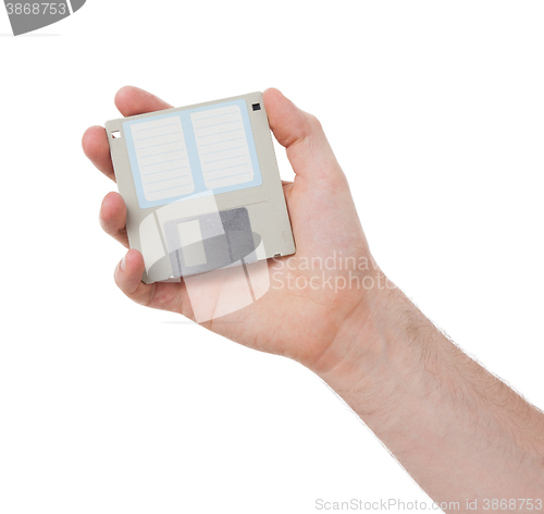 Image of Floppy Disk - Tachnology from the past, isolated on white