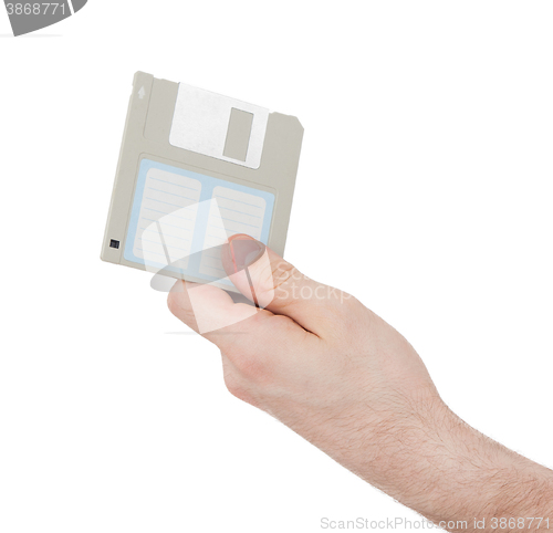 Image of Floppy Disk - Tachnology from the past, isolated on white