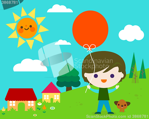Image of happy little boy
