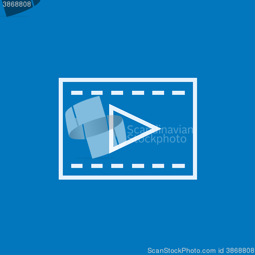 Image of Film frame line icon.