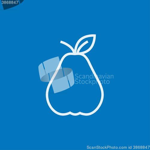 Image of Pear line icon.