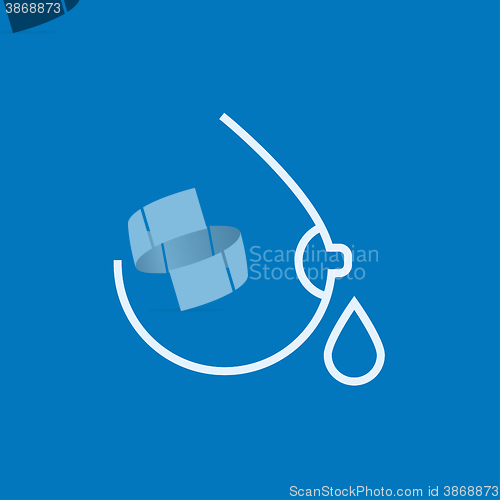 Image of Breastfeeding line icon.