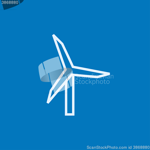 Image of Windmill line icon.