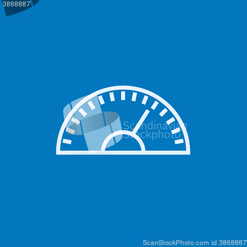 Image of Speedometer line icon.