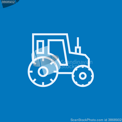 Image of Tractor line icon.