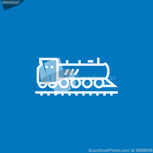 Image of Train line icon.