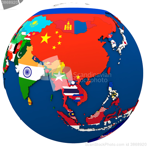 Image of Political Asia map