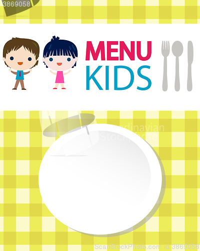 Image of kids menu background