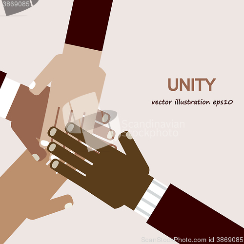 Image of hands diverse unity