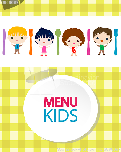 Image of kids menu background