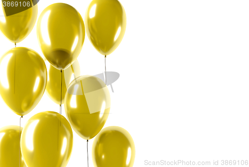Image of party gold balloons