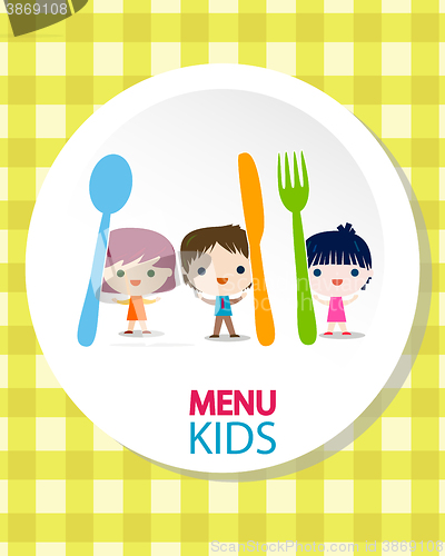 Image of kids menu background