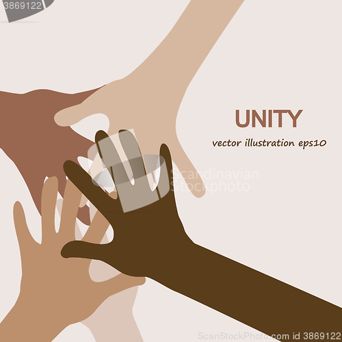 Image of hands diverse unity