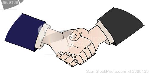 Image of two shaking hands